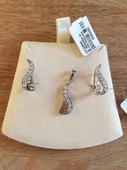 kolczyki + zawieszka *srebro cyrkoniami * NOWE