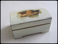 Szkatułka mini - puzderko - kuferek