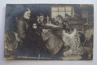 W WIEJSKIEJ CHACIE DZIECI przedwojenna POCZTÓWKA