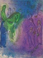 MARC CHAGALL - DAPHNIS AND CHLOE - "Przybycie Dionizofanesa" - 1977 rok