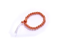 MALA buddyjska bransoleta akryl perła brzoskwinia