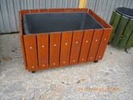 Donica ogrodowa DO3 90 litr 85x55x45 cm met-drewn