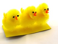 Kurczak wielkanocny Wielkanoc ozdoby 5cm 3 szt