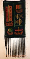 PRL retro stara MAKATKA gobelin KILIM lata 60
