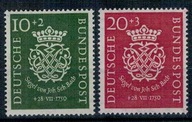 Niemcy 1950 Znaczki 121-122 ** muzyka Bach kompozytor
