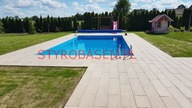 Basen styropianowy wym. 4x8x1,5m z wyposażeniem