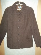 OKAZJA MODNY BRĄZ M&S ŻAKIET LEKKA KURTKA Ladnie pikowana j,nowa 38