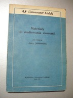 Materiały do studiowania ekonomii