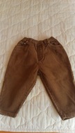 Spodenki dziecięce sztruksowe brązowe francuskie