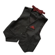 KAMIZELKA CHŁOPIĘCA Z MUSZKĄ R.98CM__URBAN RASCALS