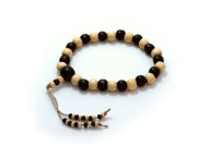 MALA buddyjska bransoleta Karma Kagyu Tybet zebra