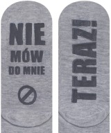 SOXO szare SKARPETY Nie mów do mnie teraz! NOWE 35-40