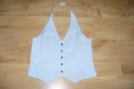 Kamizelka H&M r. 46, paseczki, błękit, nowa!