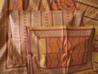 posciel perkal kashmir Orient batik zloto 260x220