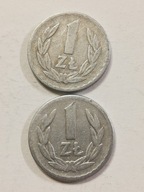 ZESTAW 2 MONET 1 ZŁ PRL - rzadkie roczniki !!!