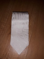 JEDWAB - NOWY JEDWABNY KRAWAT - BIAŁY