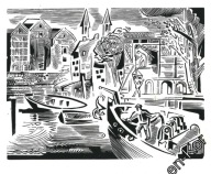 GRAFIKA DRZEWORYT BYDGOSZCZ 1949 - B. KRASNODĘBSKA