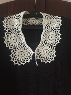 Kołnierzyk bawełniany robiony na szydełku