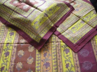 posciel perkal Kashmir Orient batik zloto 260x220