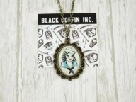 wisiorek SAILOR GIRL vintage retro pinup tattoo marynarski tatuaż BC40