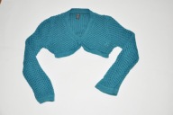 bolerko sweterek ciemny turkus 122