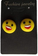 KOLCZYKI Z MODELINY EMOTES EMOJI SZTYFTY EMOTKA