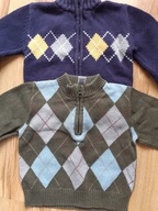 śliczne sweterki -2szt (80-86cm)- 12-18 m