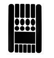 Osłona rany pod łańcuch, naklejka, folia czarna