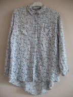 włoska KOSZULA rękaw podpinany w kwiatki 36