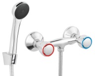 Bateria prysznicowa Ferro Standard srebrny