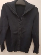 ŻEGLARSKI SWETER ROZ.S/M SWETR CARDIGAN BLANC BLEU