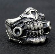 Sygnet Szczęka z filmu Mad Max skull biker rock