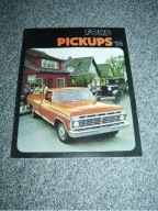 Ford F-100 F-250 F-350 seria F Pickups 1974 USA prospekt folder