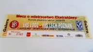 bilet ŁKS ŁÓDŹ - LECH Poznań 2008