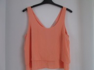A BERSHKA ARTYSTYCZNA ORANGE zwiewna letnia