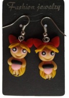 KOLCZYKI Z MODELINY ATOMÓWKA ATOMÓWKI BÓJKA RÓŻ