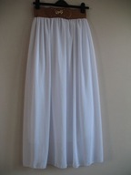 włoska długa SPÓDNICA NA PASKU 36/38 J. nowa