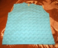 Bluzka damska RETRO PRL VINTAGE - niebieska