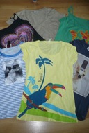 Zestaw 6 T-shirtów, r. XS/S, ZARA MANGO HOUSE hit!