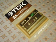 Kaseta chrom TDK SA 90 - 1982 r, wersja w Blistrze