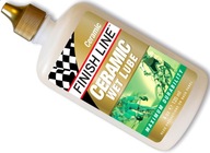 Olej smar do łańcucha rowerowego Finish Line Ceramic Wet mokry syntetyczny