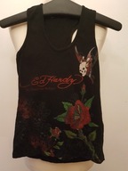 ED HARDY KOSZULKA POLO ROZ.XS/S ORYGINA T-SHIRT