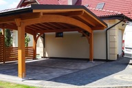 Wiata garażowa drewniana ITALIA 6M BSH