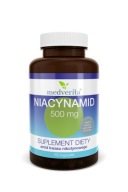 Medverita Niacynamid 500 mg Amid Kwasu Nikotynowego 100 kapsułek