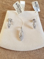 kolczyki + zawieszka *srebro cyrkoniami * NOWE