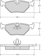 Klocki hamulcowe BMW3 E46/5 E39- tylne ATE