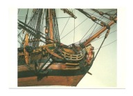 Pocztówka - Model holenderskiego żaglowca i galion