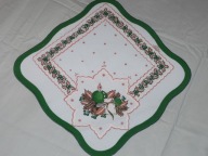 SERWETKA ŚWIĄTECZNA Z BROKATEM 34 CM