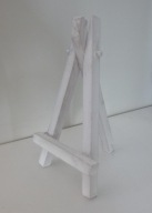 Sztaluga miniaturowa drewniana biała