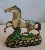 KOŃ stara figura gipsowa,z PRL